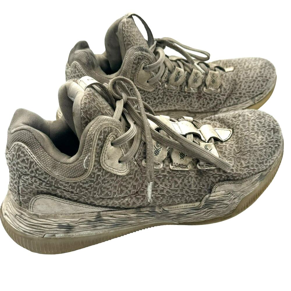 CROSSOVER‎ CULTURE Men's 8.5 Gray Animal Print SNIPER basketball sneakers shoes